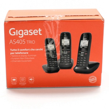 Bezdrátový telefon Gigaset AS405 TRIO Černá