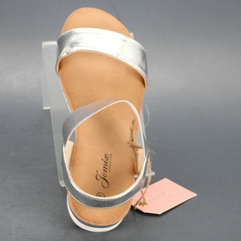 Dámské letní sandálky Jomix stříbrné 38