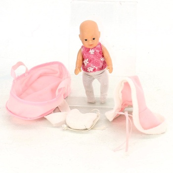 Mini panenka s příslušenstvím růžová