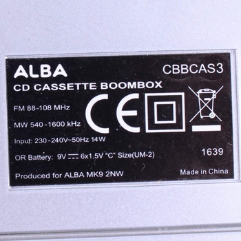 Radiomagnetofon s CD Alba CBBCAS3
