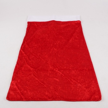 Vánoční sukně dámská červeno-bílé barvy