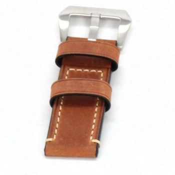 Náhradní pásek ‎Berfine hnědý kožený 24 mm