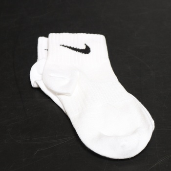 Kotníkové ponožky Nike bílé fajfka