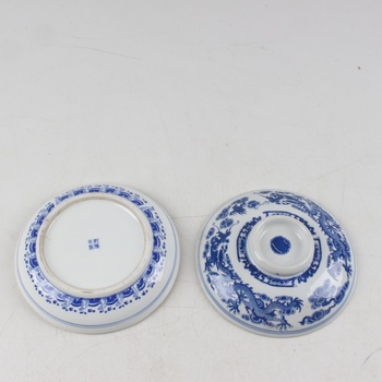 Porcelánová miska s modrým vzorem