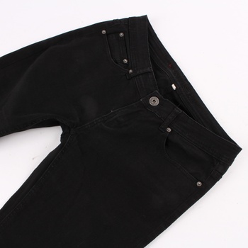Dámské kalhoty džínové černé bravy 
