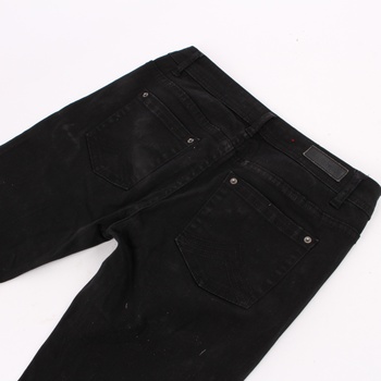 Dámské kalhoty džínové černé bravy 