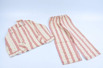 Dětské pyžamo na knoflíky pruhované