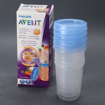 Zásobníky na jídlo Avent Storage Cups 5ks