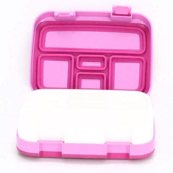 Box na oběd Happy Lunch 20x16x6 cm růžový