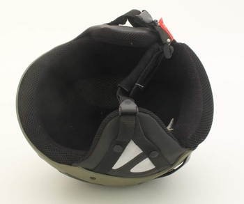 Tmavě zelená lyžařská helma VS V51 SB