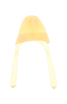 Kojenecká čepice žlutá z akrylu
