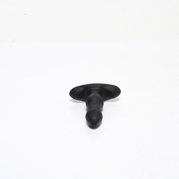 Černé dildo z gumy unisex 