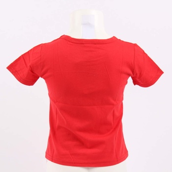 Dětské tričko QQ Wool červené barvy