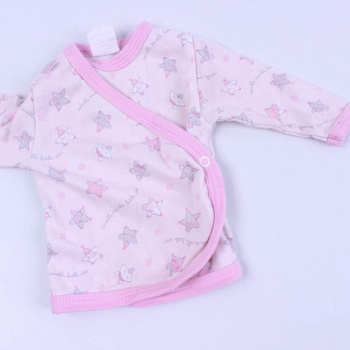 Dětský kabátek D. Anne růžový s hvězdičkami