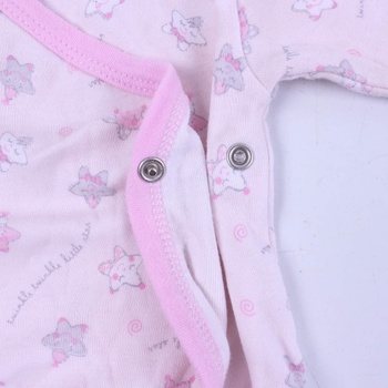 Dětský kabátek D. Anne růžový s hvězdičkami