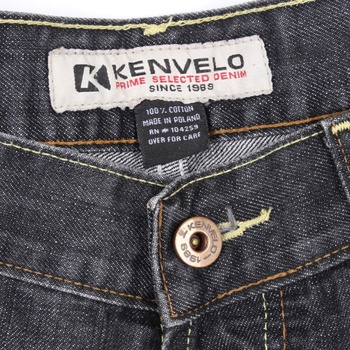 Pánské džíny Kenvelo černo šedé