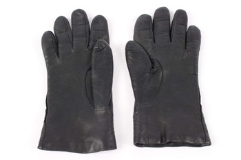 Prstové rukavice kožené černé