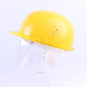Ochranná helma ve žluté barvě 