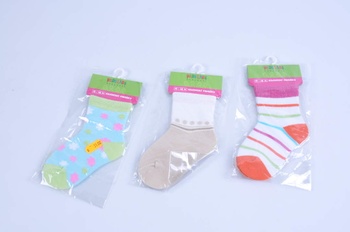 3 páry dětských ponožek Pidilidi
