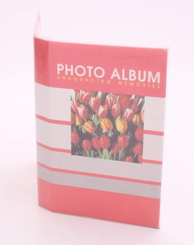 Fotoalbum s tulipány červené na 60 fotek