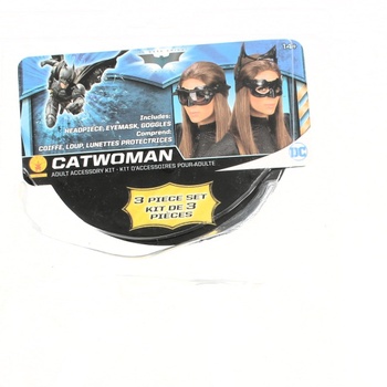 Maska Catwoman DC odstín černé