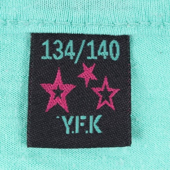 Dívčí tričko Y.F.K. zelené s nápisem