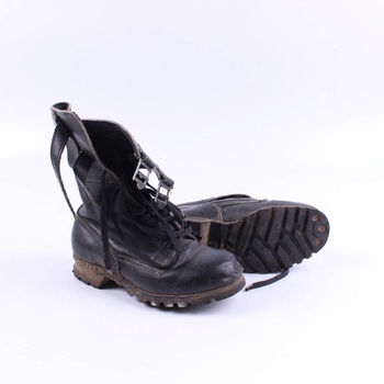 Pánská zimní obuv pevná odstín černé