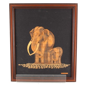 Obraz slonů ze Srí Lanky  