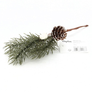 Vánoční dekorace Rayher větvička s šiškou