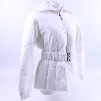 Dámská zimní bunda Sun bílá s kožíškem