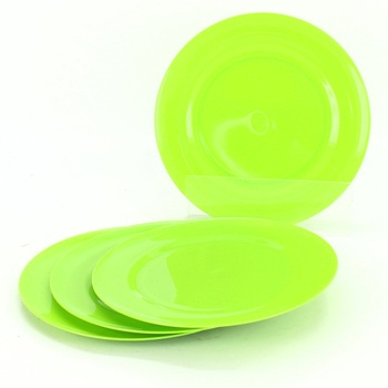 Zelené plastové talíře 4 kusy