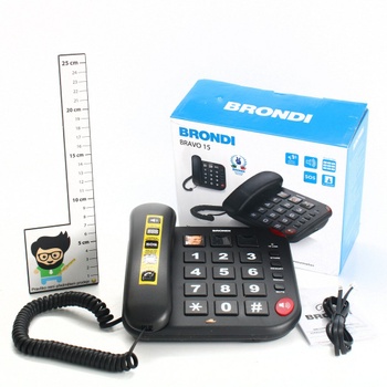 Klasický pevný telefon Brondi Bravo 15