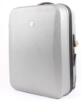 Cestovní kufr skořepinový štříbrný