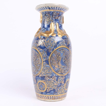 Váza keramická s čínskými motivy