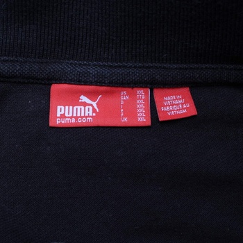 Pánské tričko s límečkem Puma černé