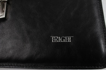 Kožená taška Bright černá