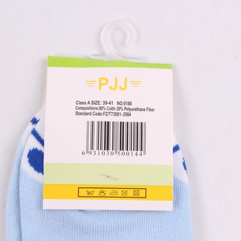 Dívčí modré ponožky s motivem medvídka PJJ