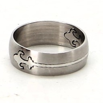 Pánský ocelový prsten se znakem