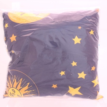 Polštář modrý s hvězdami 24 x 24 cm