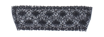 Dámský krajkový elegantní šátek černý
