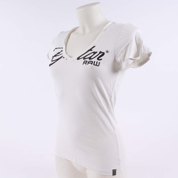 Dámské tričko G-Star Raw bílé s nápisem