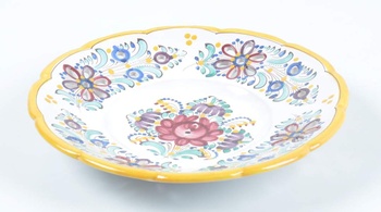Porcelánový talíř s českým lidovým motivem