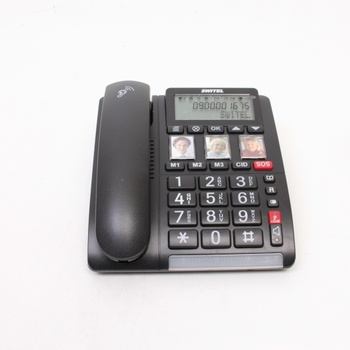 Klasický pevný telefon Switel TF 560 alarm
