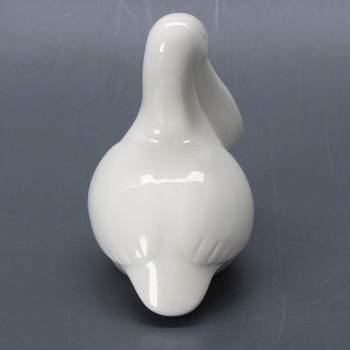 Porcelánová figurka-pelikán bílé barvy