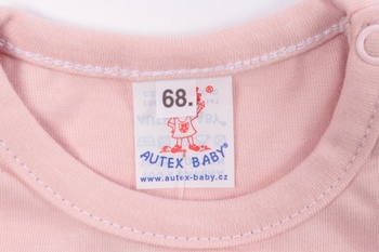 Dětské body s nohavičkou Autex Baby růžové