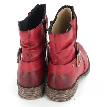 Dámské kotníčkové boty Rieker červené