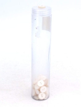 Knoflíky plastové bílé průměr 12 mm