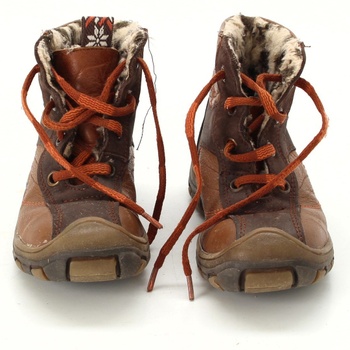 Dětské zimní boty TSM hnědé s kožíškem