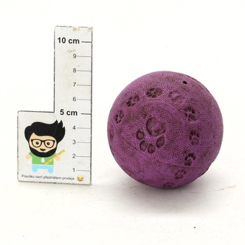 Gumový míček s packami fialový Trixie 8 cm