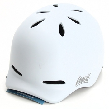 Cyklistická bílá helma Westt BMX vel. 55-58